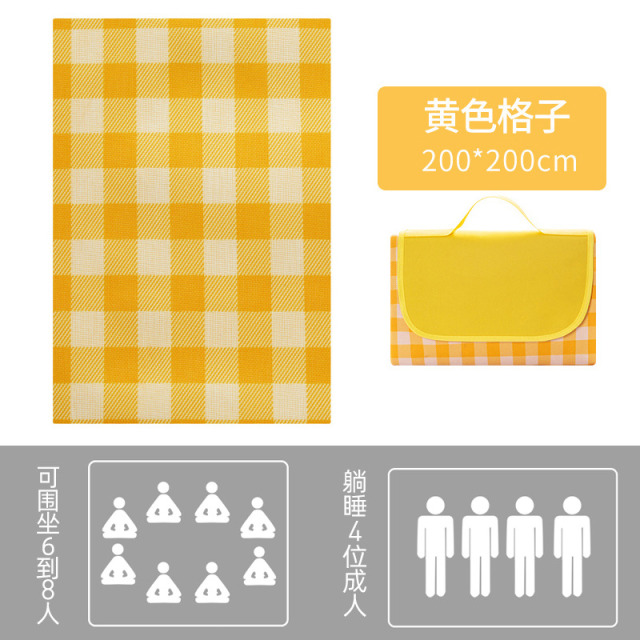 13478513.野餐垫防潮垫露营野餐布户外地垫沙滩垫防水音乐节坐垫子晒背趴垫