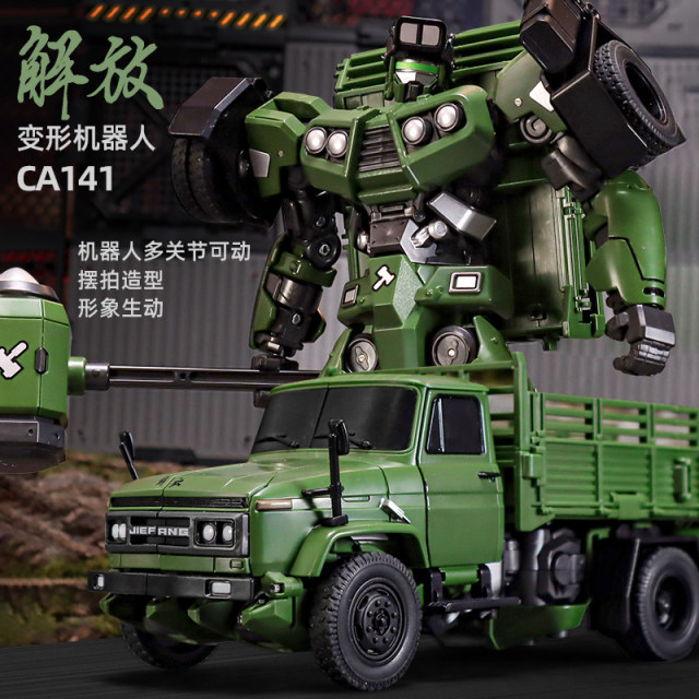 13668888.儿童机器人变形玩具正版力将变型金刚解放机甲汽车模型男孩节日礼物