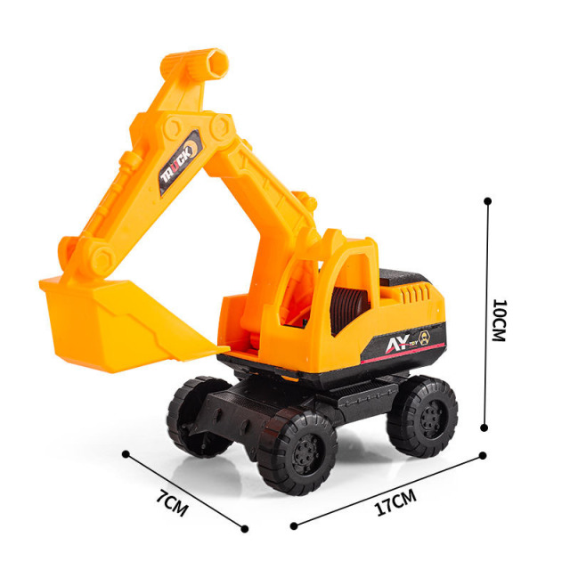 11941755.礼盒4只礼盒儿童工程车玩具车套装挖掘机搅拌车挖土吊车大号三四岁小汽车男孩