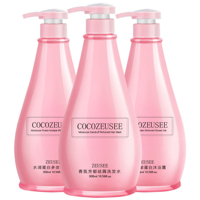 10955258.【特惠】COCO ZEUSEE洗发水护发素沐浴露套装三件套洗沐护3件套
