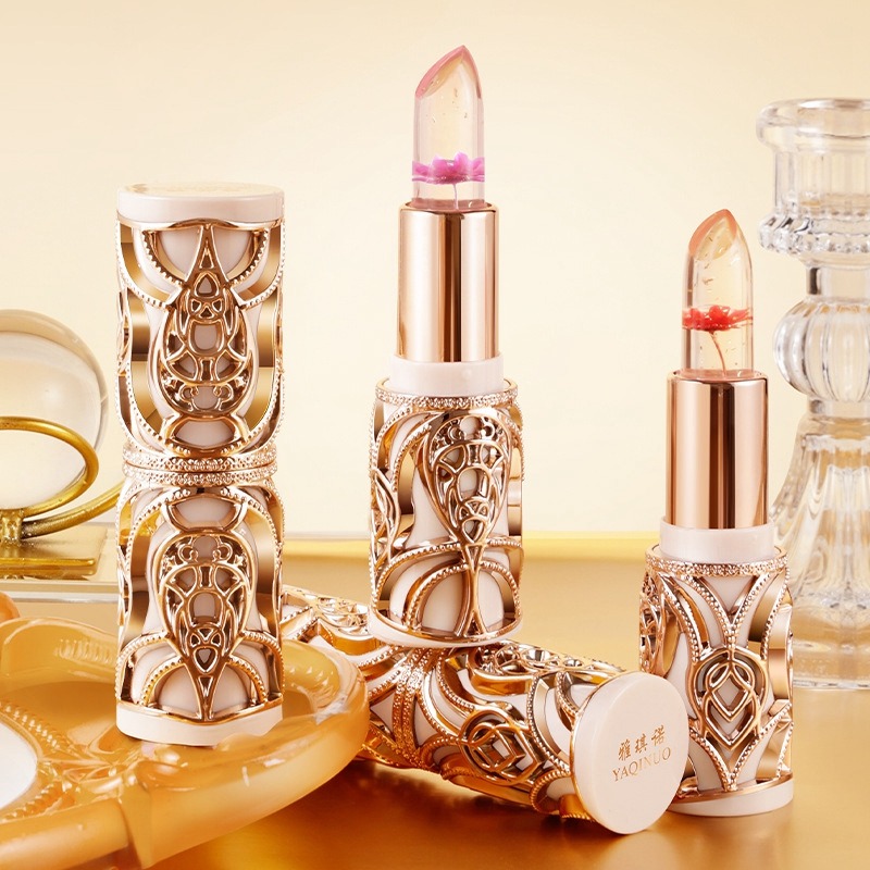 11429659.【任选2色】雅琪诺花瓣果冻变色口红 滋润不沾杯防水温变丝滑润唇膏变色唇膏