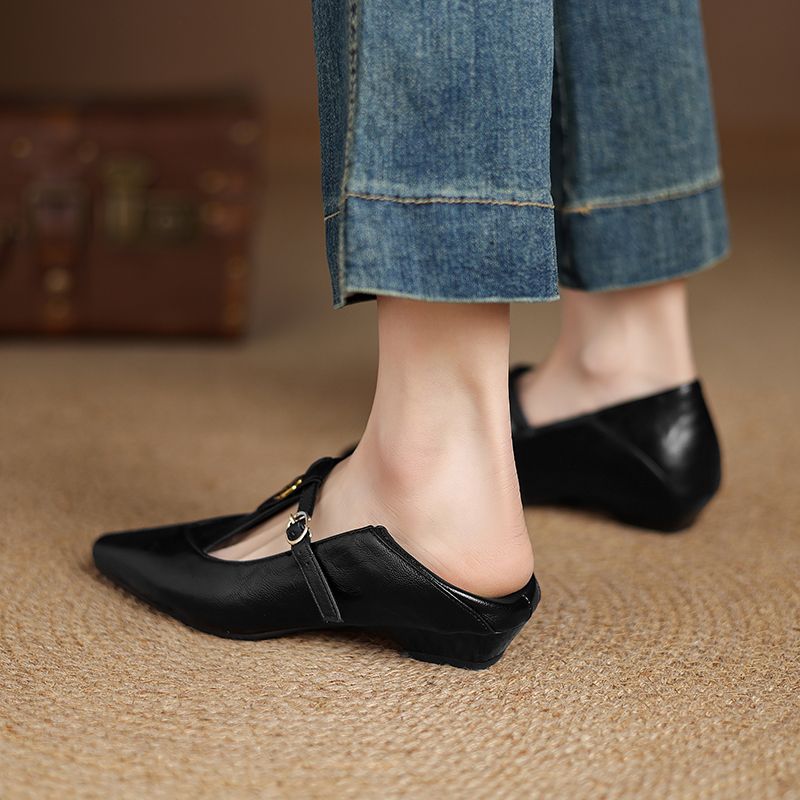 11761172.皮革 时尚简约优雅百搭 玛丽珍鞋 女