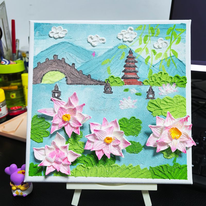 12518266.DIY肌理画诗画中国系列立体儿童肌理画手工玩具美术玩具礼物