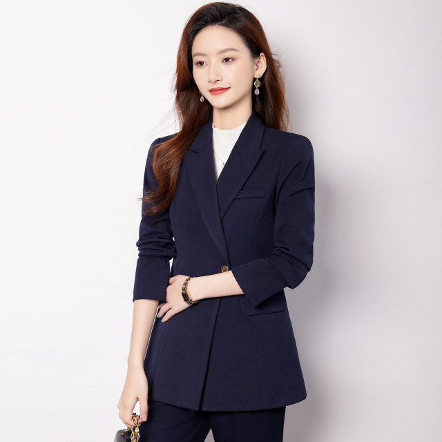 10179733.【上衣+裤子】罗蒙女士职业套装商务休闲时尚有型西装两件套女