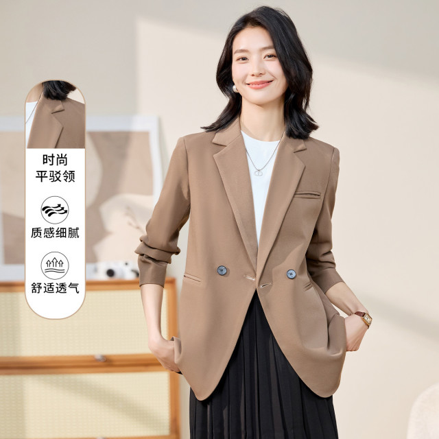 10655830.【优雅潮流】罗蒙女士西服简约舒适百搭日常商务通勤西服外套女