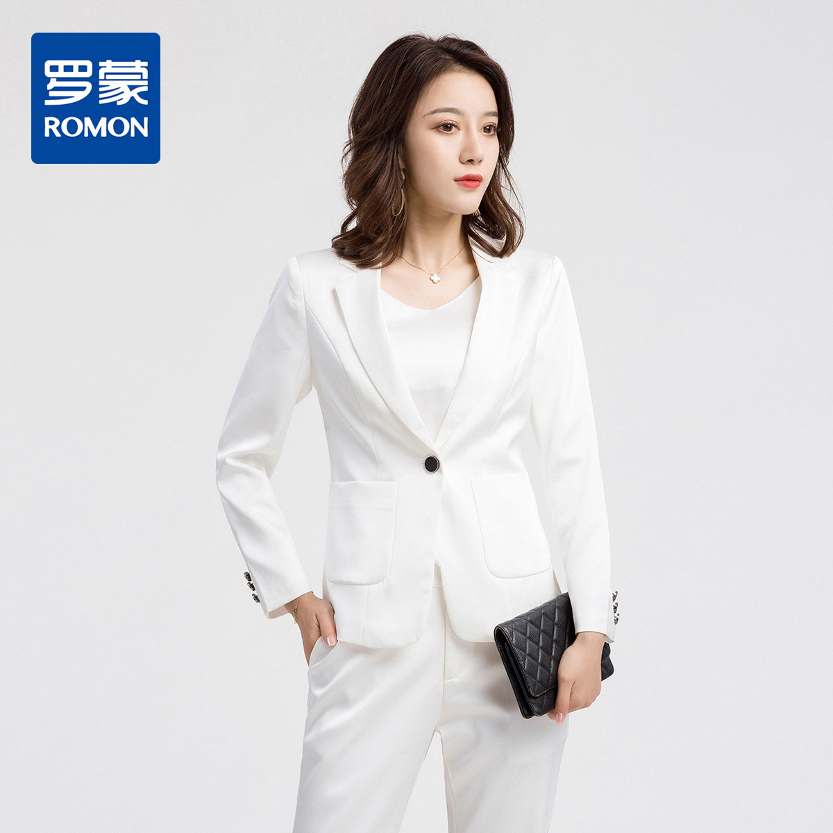 10833856.罗蒙西服女士小西装上衣外套商务通勤职业装OL西服女