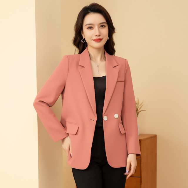 10923225.【简约大方】罗蒙女士西服时尚干练百搭有型舒适柔软长袖单西女