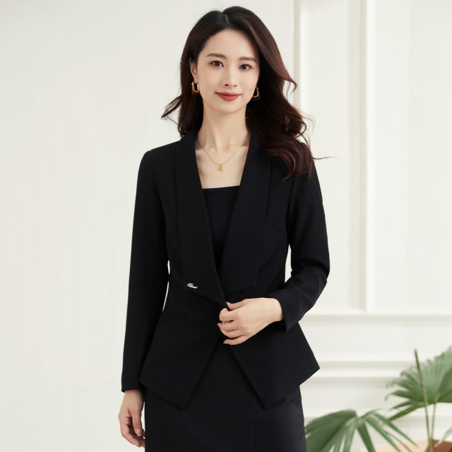 11394384.罗蒙女士西服职业干练挺括时尚简约有型穿着舒适西服外套女