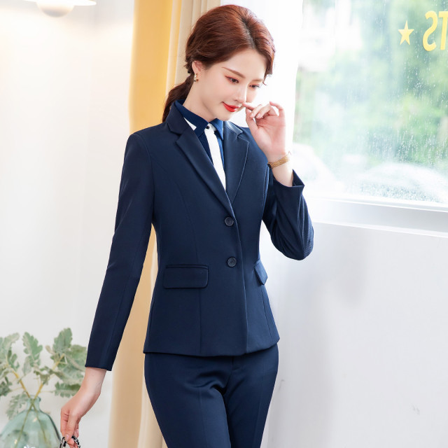 11765469.【上衣+裤子】罗蒙西服套装女士时尚修身显瘦商务通勤上班职业西装女