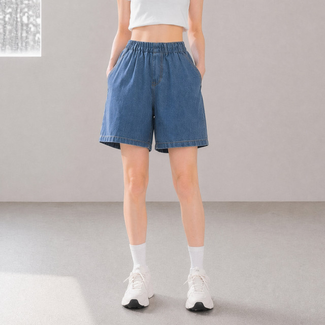 13677115.【凉爽莱赛尔】罗蒙薄款透气舒适女式休闲裤高腰宽松显瘦阔腿运动中裤
