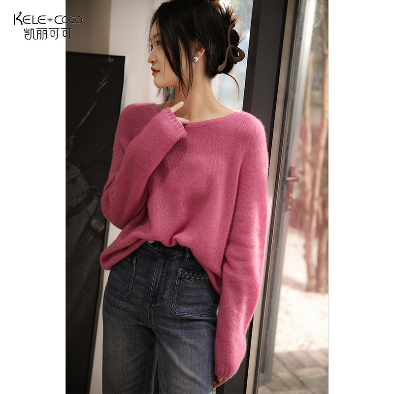 13732731.kele coco【新品艏发】100%羊毛软糯无缝全成型慵懒羊毛衫