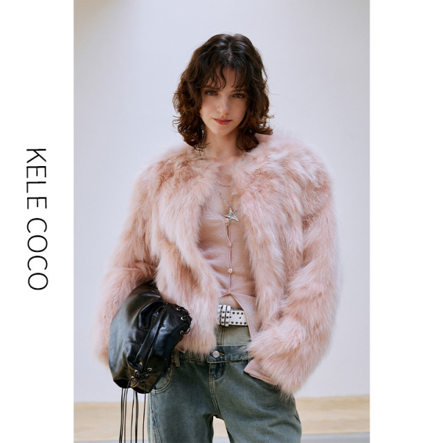 13732516.kele coco【礼盒发货】“升级版”白貉皮草大衣