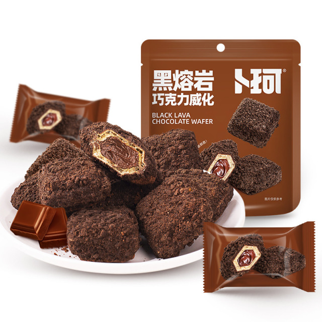 12807561.【任选6件活动（单拍不发，部分退款不发）】卜珂黑熔岩巧克力威化88g