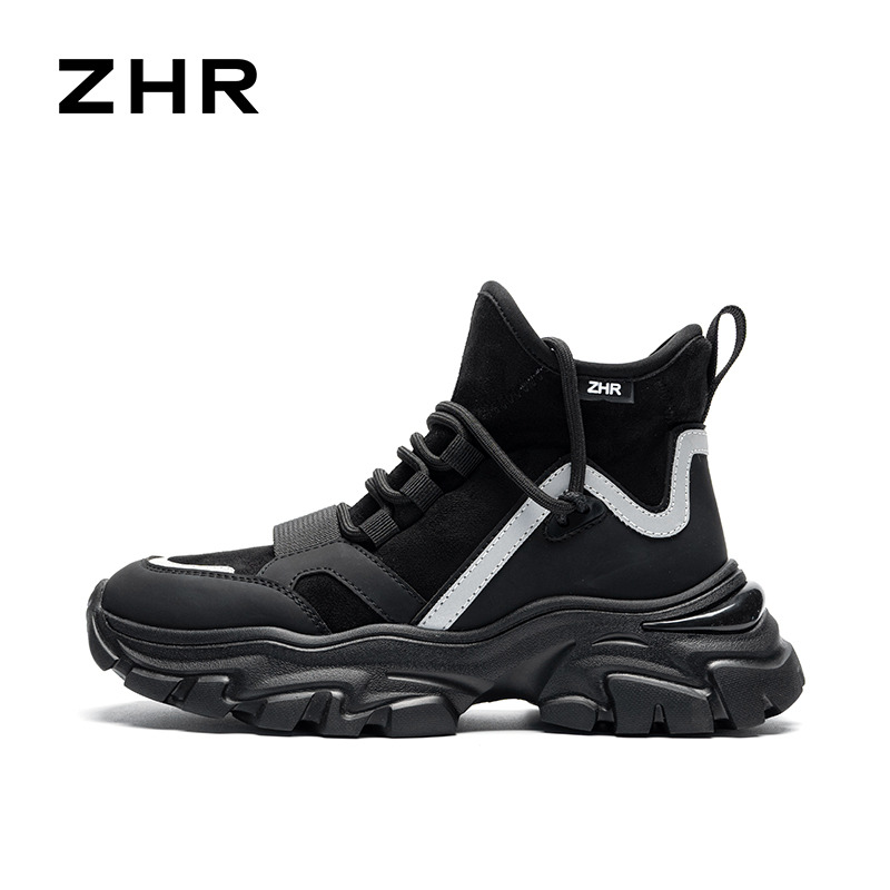 12732168.ZHR超飒圆头套脚厚底加绒棉鞋【一脚蹬】
