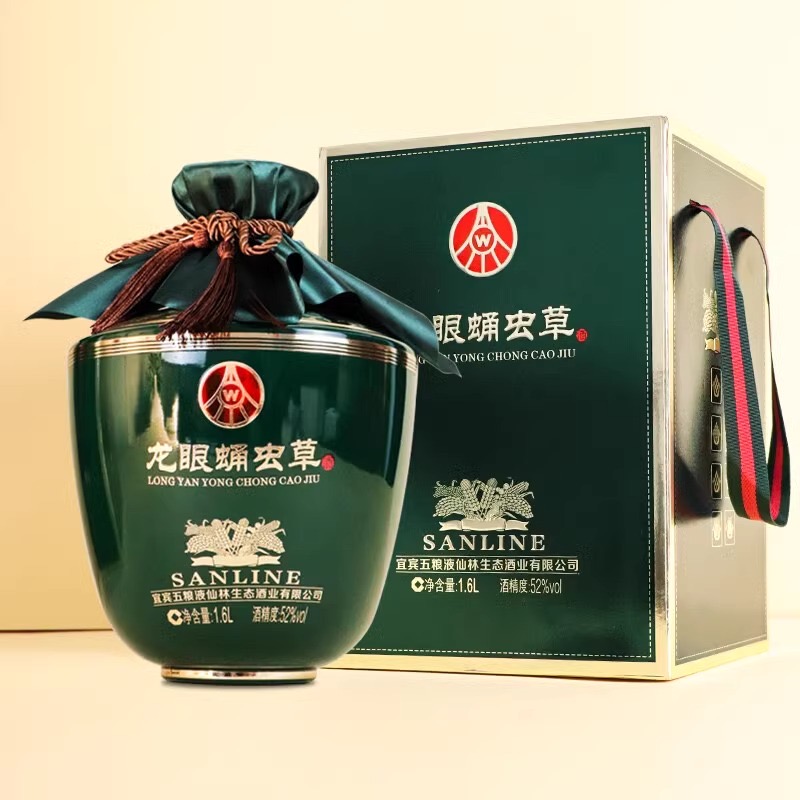 12688377.五粮液仙林生态龙眼蛹虫草酒52度1.6L*1坛