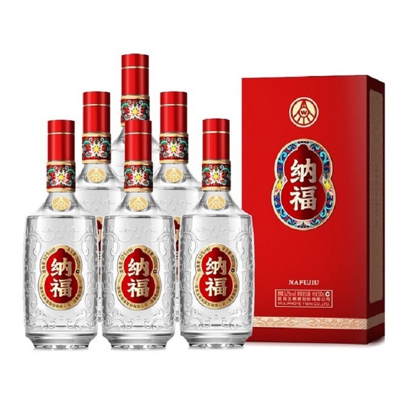 13230865.五粮液股份纳福·鸿运当头52度浓香白酒500ml*6瓶