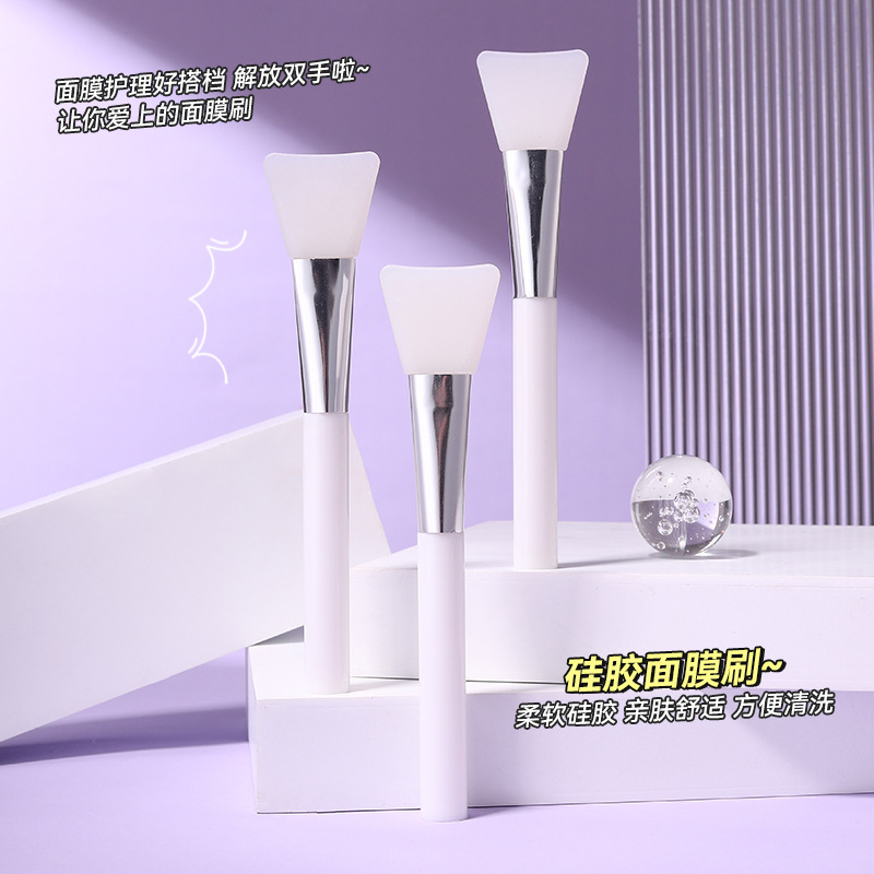 12896546.【买一送一】茗希芝面膜刷硅胶刷脸部涂抹泥膜面膜刷子美容院专用刷跨境面膜刷