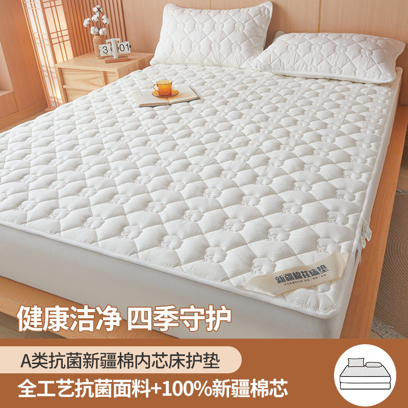 12444048.TAIHI泰嗨 可水洗A类抗菌新疆棉花填充夹棉床软垫母婴级床单