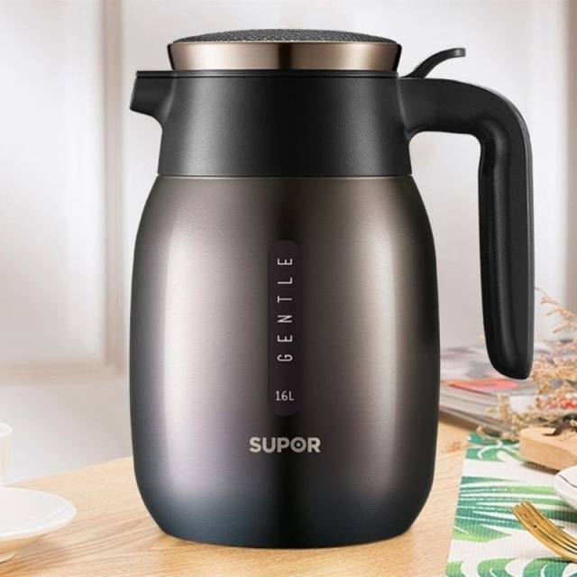 12452903.苏泊尔(SUPOR)保温壶304不锈钢暖瓶家用办公大容量热水壶开水瓶保温瓶暖壶 KC20BK1星空 2L