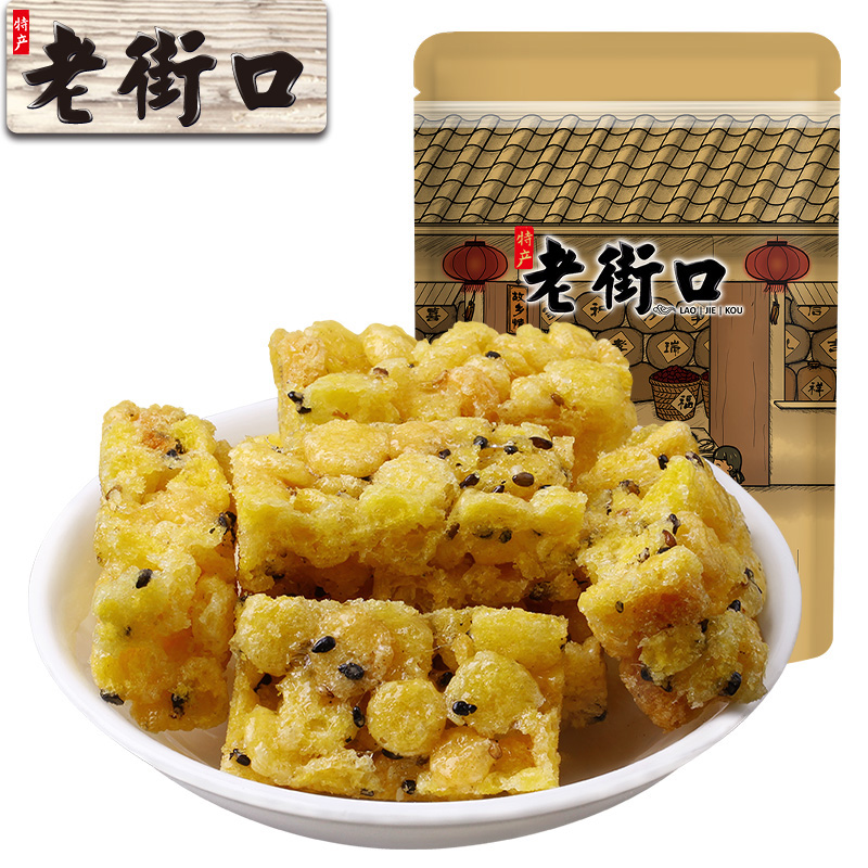 12687812.【69元任选10件】老街口-玉米芝麻酥150g