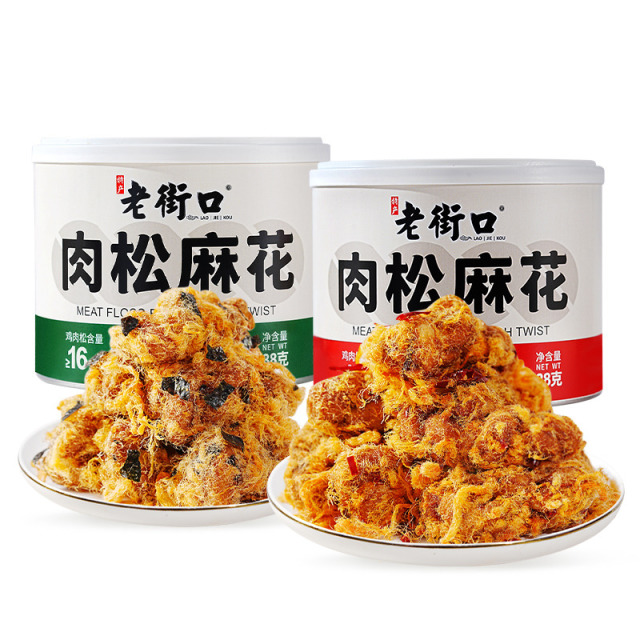 12687631.老街口肉松麻花338g组合
