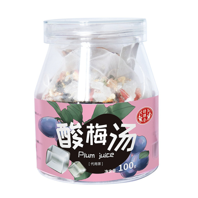 12990913.【到手3罐】汉谯堂酸梅汤薄荷山楂罐装100g/罐