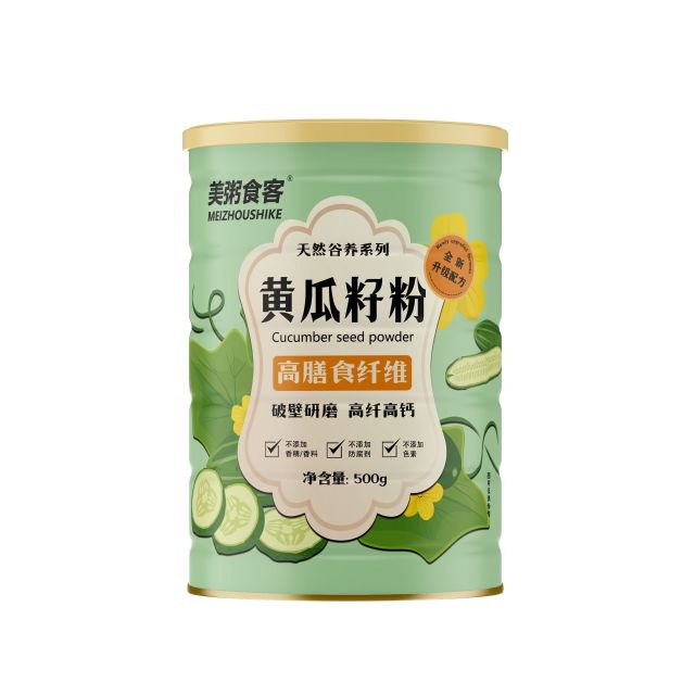 13005635.【全场任选3件】美粥食客黄瓜籽粉高膳食高钙代餐粉500g/罐