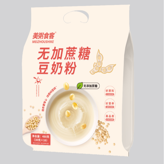 13008223.【全场任选3件】美粥食客无加蔗糖豆奶粉480g/袋