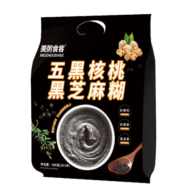 13007495.【全场任选3件】美粥食客五黑核桃黑芝麻糊500g/袋