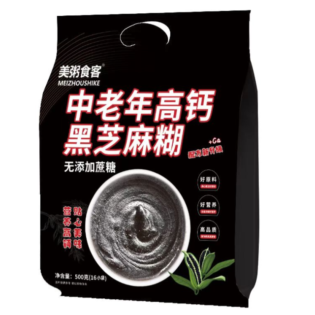 13007480.【全场任选3件】美粥食客中老年高钙黑芝麻糊500g/袋