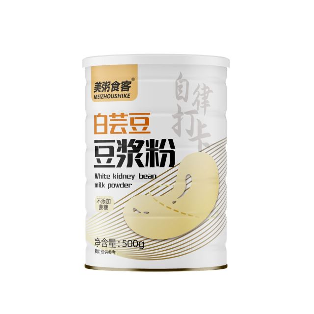13033003.【到手2罐】美粥食客白芸豆豆浆粉五谷代餐早餐豆浆粉500g/罐