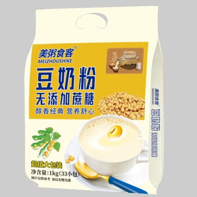 13042266.美粥食客无添加蔗糖豆奶粉1kg/袋