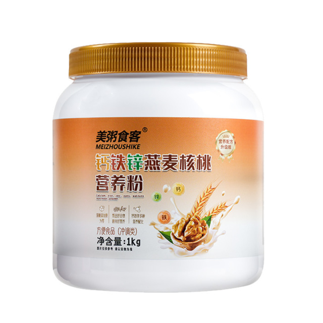 13079346.【到手2罐】美粥食客燕麦核桃营养粉1kg/罐