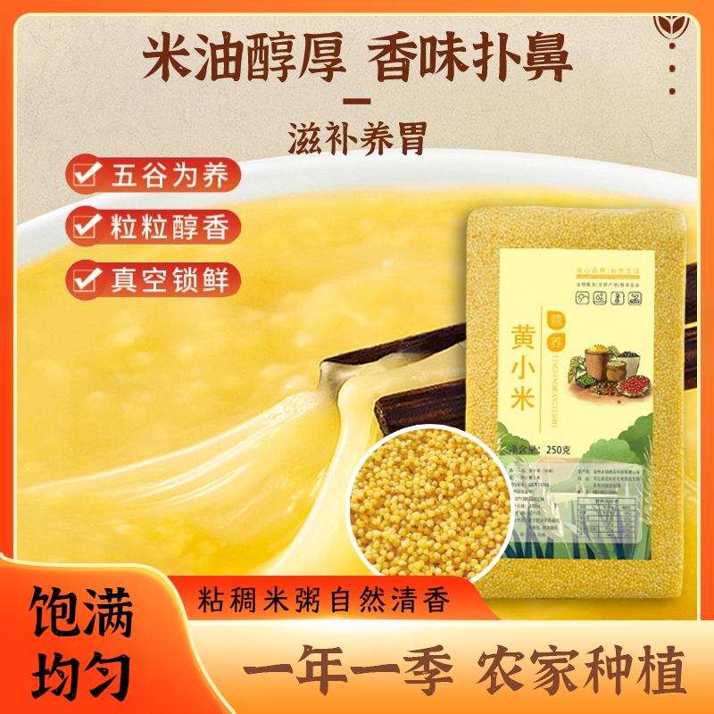 13089852.【到手2袋】黄小米真空装农家自产山西新米250g/袋