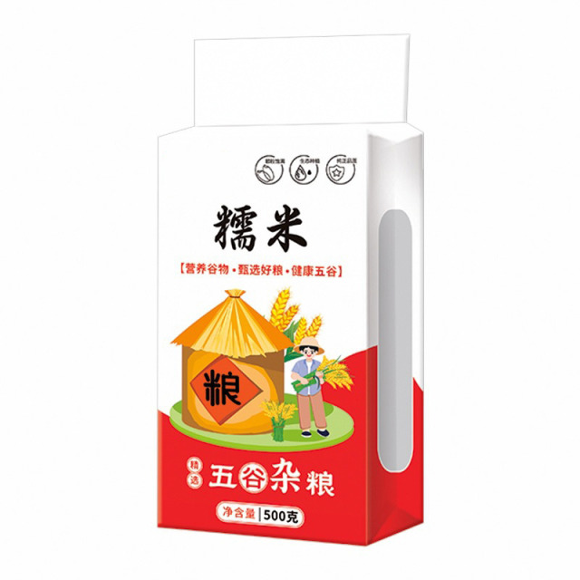 13092582.【到手2袋】糯米真空包装包饭团当季圆粒糯米白糯米500g/袋