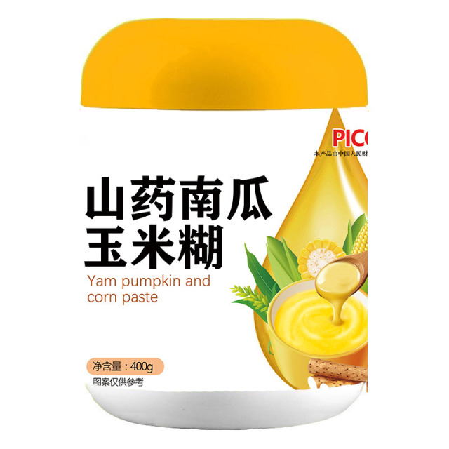13722588.山药南瓜玉米糊熟玉米粉山药即食早餐代餐粉400g/罐