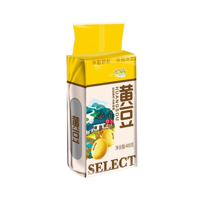 13722595.黄豆笨黄豆五谷杂粮黄大豆打豆浆生豆芽当季新豆400g/袋