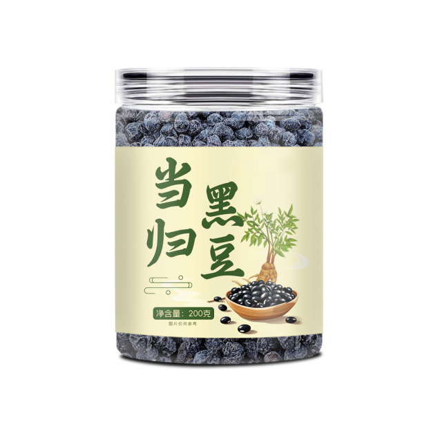 13295689.【买1送1】当归黑豆农家炒熟即食黑豆休闲零食200g/罐