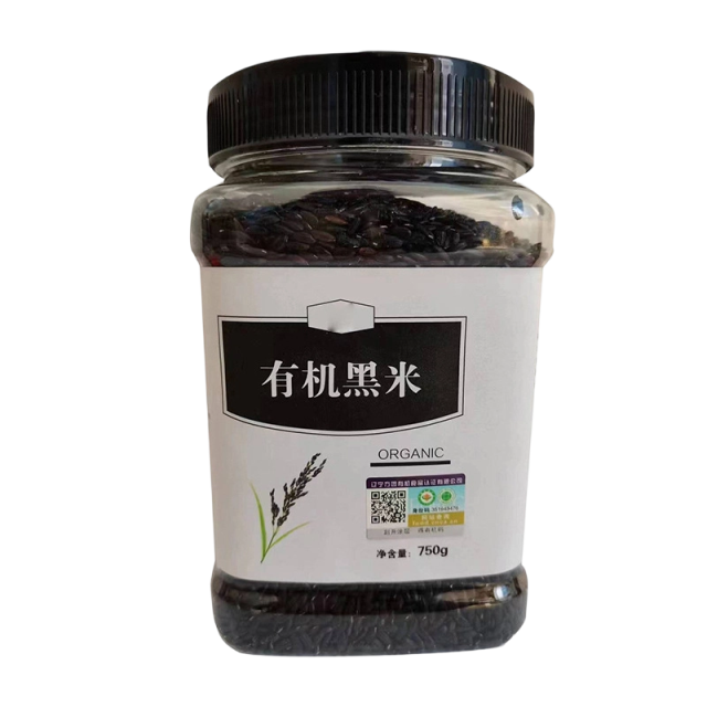 13326672.有机黑米750g瓶罐装新米黑米粥原料东北黑米