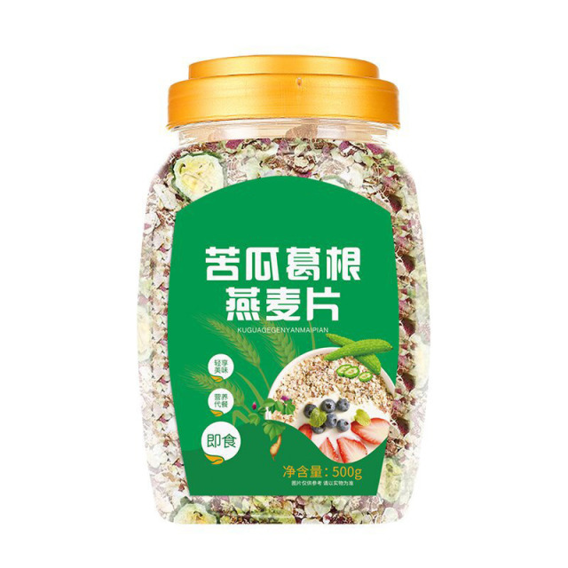 13327499.苦瓜葛根燕麦片丰富膳食低卡营养代餐饱腹500g/罐
