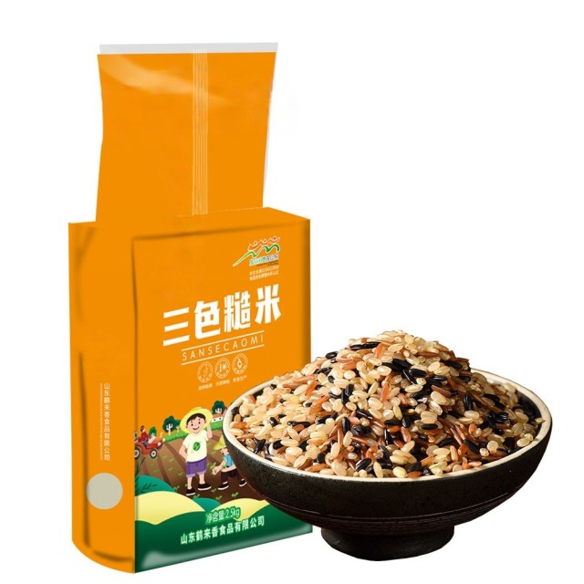 13447948.三色糙米2.5kg 健身饱腹五谷杂粮