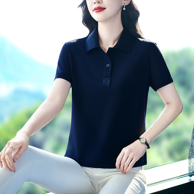 13655042.珍真羊 妈妈装夏季短袖上衣洋气运动休闲T恤女
