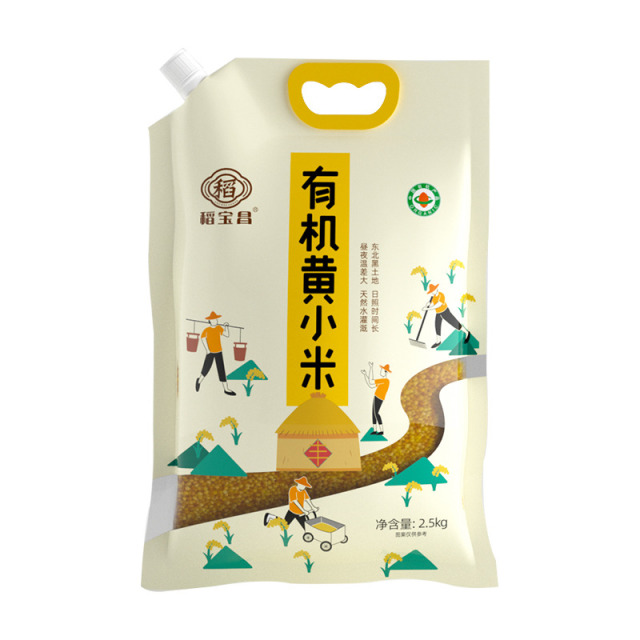 12687480.稻宝昌东北有机黄小米5斤袋装