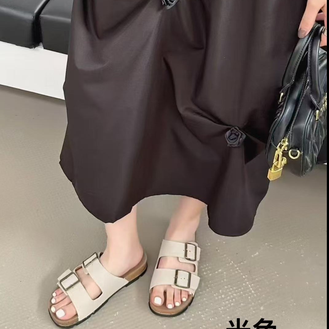 12121807.FANDEI女鞋夏季新款时尚休闲简约百搭舒适轻便一脚蹬拖鞋