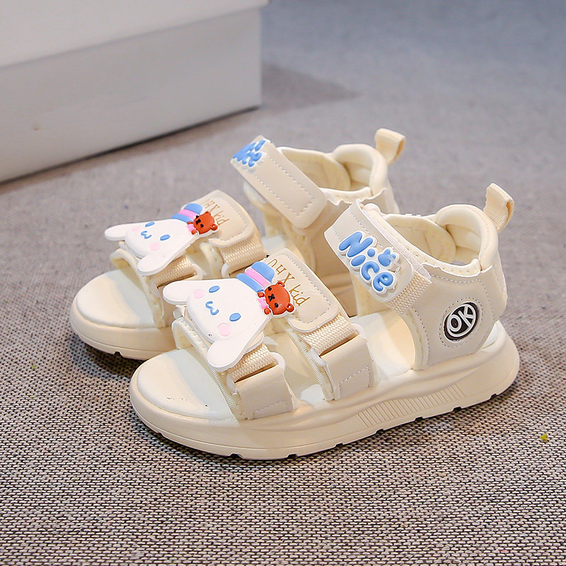 12138654.德国飞鹰女童凉鞋2025新款夏季儿童露趾大耳狗沙滩鞋软底中大（拍大一码）