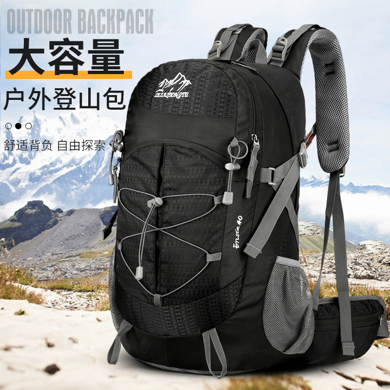 13132990.德国飞鹰新款原创简约户外登山包轻量化防水登山运动徒步野营双肩包