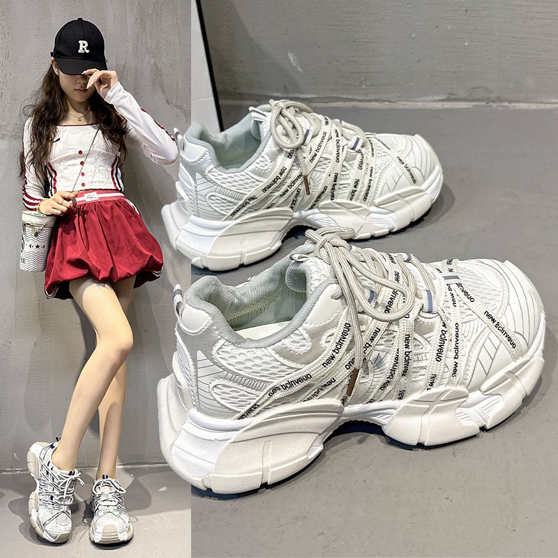 13509685.FANDEI厚底老爹鞋女增高显脚小2026夏季新款欧货运动休闲阿甘鞋