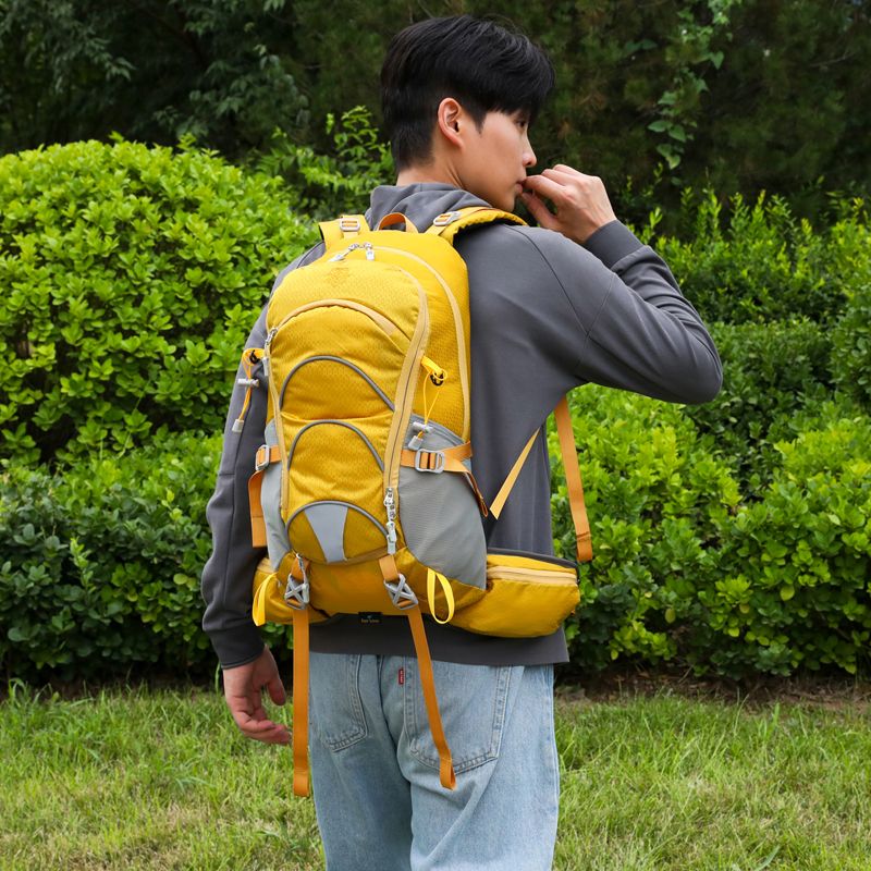 13613665.德国飞鹰2026新款专业户外登山包大容量徒步旅行双肩包 男女款可拆卸透气背负系统防泼水露营包