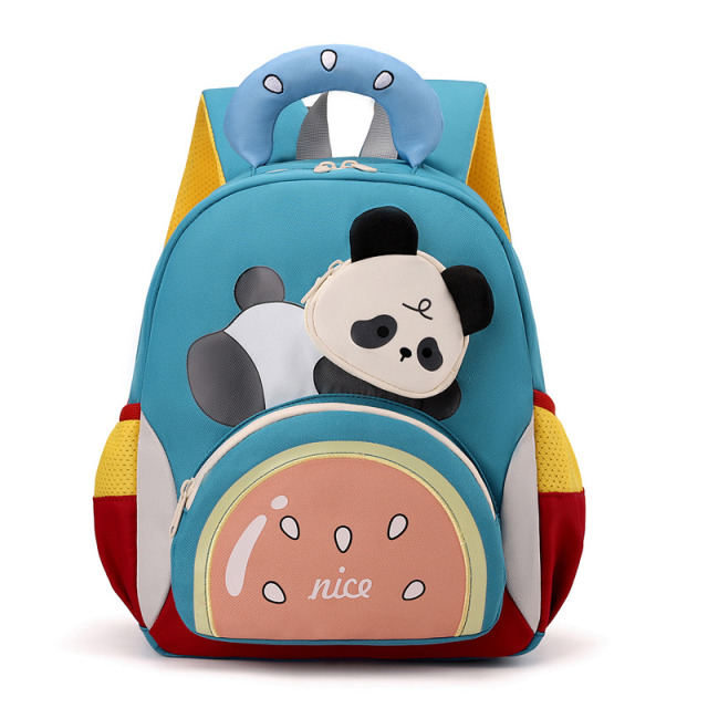 13773702.德国飞鹰熊猫儿童幼儿园新款书包超萌外出双肩包背包卡通女孩轻便护脊