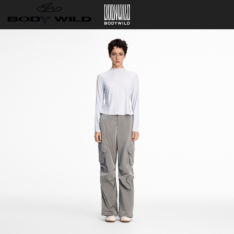 13601482.BODY WILD|【滤镜空气衫】轻量防晒系列 女士凉感长袖镂空打底衣长袖T恤 ZBL81PM3